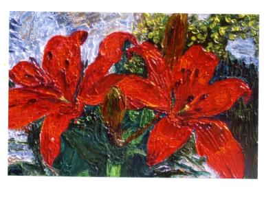 Red Lillies - SOLD