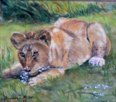 Lion Cub Playtime SOLD